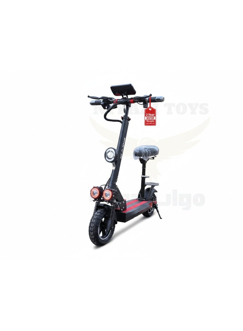 NIYAZI, M4, 3000 watt motor  Practical Foldable Electric Scooter with 13Ah Battery, Black - Image 2